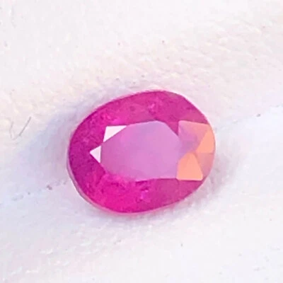 1.10 CT 100% Natural Faceted Cut Red Ruby Loose Gemstone From Afghanistan - Image 1 of 4