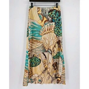 Russell Kemp Womens Sz 10 Foldover Front 100% Silk Skirt Art to Wear Butterfly - Bild 1 von 4