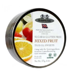 Simpkins Sugar & Gluten Free Mixed Fruit Travel Sweets - 150g - Picture 1 of 1