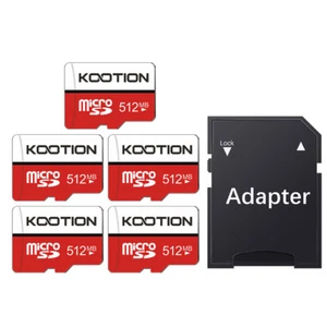 Kootion Karta SD Karty pamięci Micro SD Card C4 512MB 5 sztuk For Camera PC DEU - Zdjęcie 1 z 11
