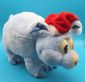 OINKING Jingle Bells Plush Santa Plush Blue PIG Singing TOY Tested Works Piggy - Picture 1 of 8