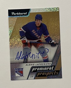 2020 Parkhurst Prominent Prospects Gold Alexis Lafreniere #PP25 Rookie Auto RC