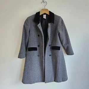 Vintage Y2K O2' Gymboree Wool Coat Gray Size 5 Girl's - Picture 1 of 7