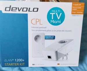 CPL DEVOLO 1200 DLAN, 2 ADAPTATEURS,2 FICHES JR45 DANS CHAQUE BOÎTE NEUF - Photo 1/13