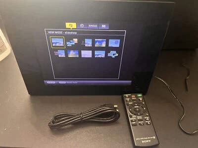 Sony S-Frame DPF-D810 8” Digital Picture Frame LED Black Free Shipping - Image 1 of 4