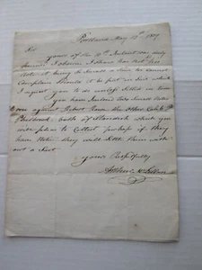 MAY 12th 1809 PORTLAND, MAINE LETTER TO JACOB L. SMITH ESQ. as seen in the pics - Picture 1 of 6