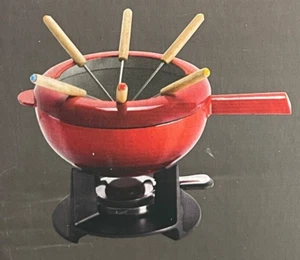 Zwilling Fondue Set aus Gusseisen für 6 Personen, emailliert rot ∅20 cm NEU /DHL - Bild 1 von 3