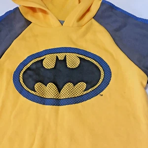 Batman Toddler Hoodie Sweatshirt Size 3T  Yellow Gray Blue New - Picture 1 of 9