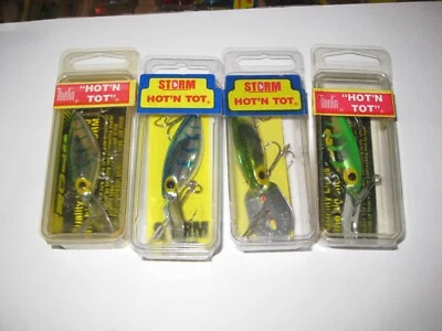 5 Storm Hot N Tot Pre Rapala Different Metalic Herringbone Colors Crankbait NIB - Image 1 of 3
