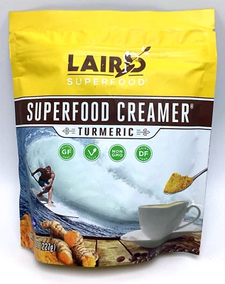 Laird Superfood Creamer TURMERIC Non-Dairy Original 8 Oz Organic - Image 1 of 4