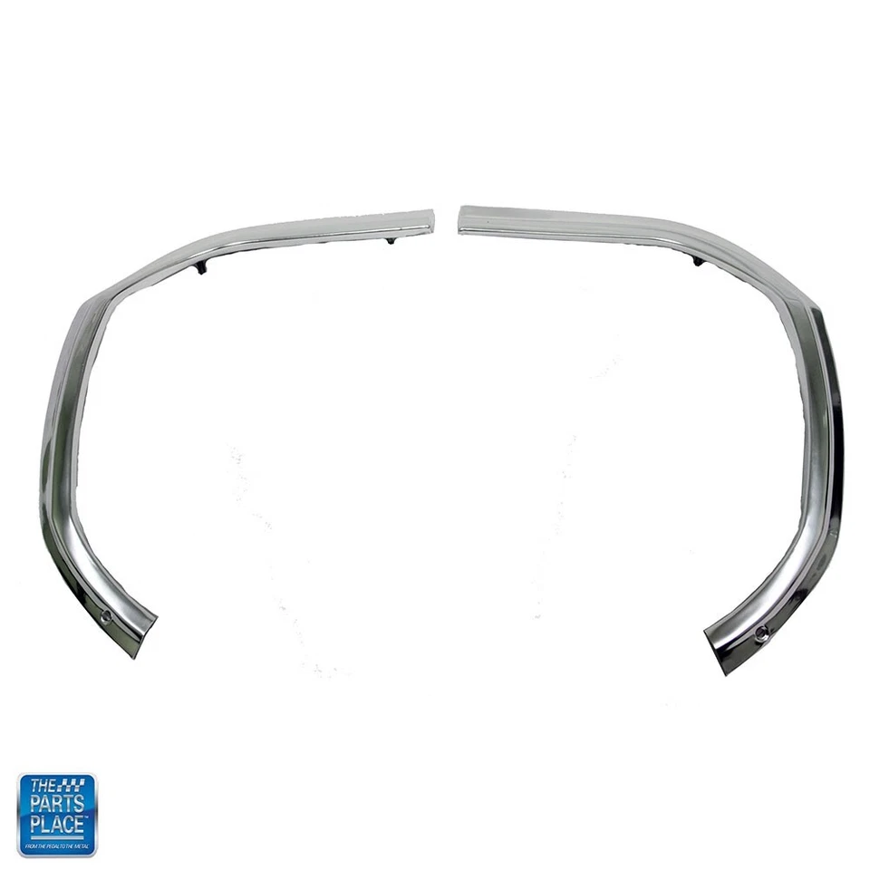 1964 Impala Bel Air Outer Grille Fender Molding Eyebrow Moulding Pair - Image 1 of 1