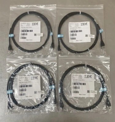 (Lote de 4) Cable Ethernet IBM 86Y4678 Cat5e blindado 1 GbE 1650 mm (64" ea.) Foto 1 de 4