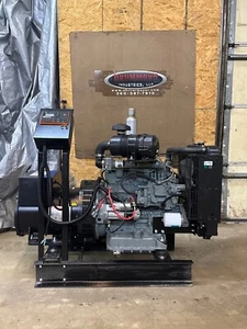 25KW SINGLE PHASE 120/240 V CONTINUOUS KUBOTA DIESEL GENERATOR STAMFORD NO WAIT - Picture 1 of 10