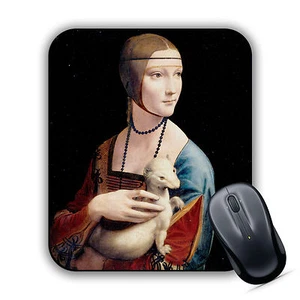 Lady With An Ermine  Leonardo da Vinci High Quality Art Print MOUSE MAT Pad Gift - Picture 1 of 3