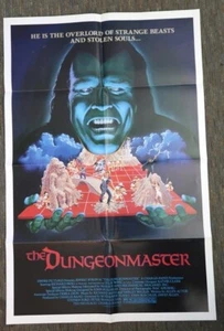 Póster original de la película The Dungeonmaster 1984 27x41 arte de terror de culto Richard Moll - Imagen 1 de 1