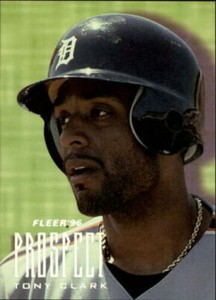 1996 Fleer Prospects Tony Clark Detroit Tigers 3 of 10