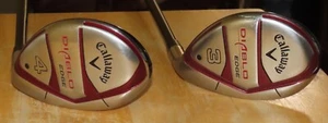 Callaway Edge Diable 3(24*) & 4(21*) Hybrids Regular Flex Graphite w/Head Covers - Picture 1 of 9