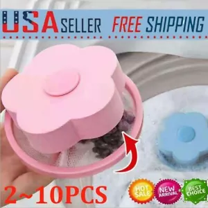 2/4/10Pcs Floating Laundry Lint Hair Remover Pet Fur Catcher For Washing Machine - Picture 1 of 14