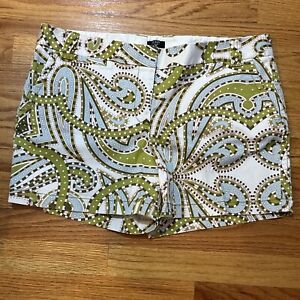 J. Crew Shorts Womens Size 12  Flat Front Chino Casual Broken-In Preppy