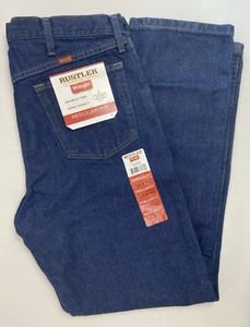 Rustler Jeans Men's 36x32 Heavyweight Denim Regular Fit Straight Leg Jeans NEW - Picture 1 of 3