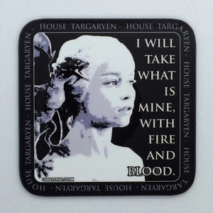 TAKE WHAT IS MINE - Game of Thrones Coaster / Bar Mat - Sturdy, Gloss, Original - Picture 1 of 1