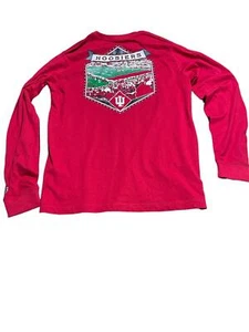 Champion Indiana University Hoosiers Long Sleeve Shirt Woman Size Large - Picture 1 of 1