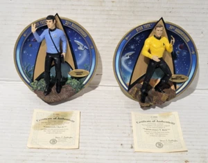 2-Star Trek 30 Aniversario Placas 3D 1996 Cpt.Kirik y 1997 Cmdr. Spock con certificado de autenticidad - Imagen 1 de 6