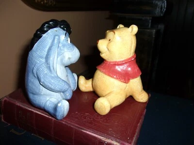DISNEY salt &pepper, pooh and eeyore. pooh missing stopper. - Image 1 of 4