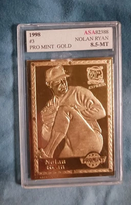 1992-98 ProMint 22k Gold Nolan Ryan #3 /50000. - Image 1 of 2