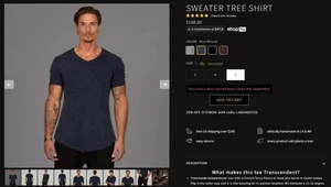 One Golden Thread Sweater Tree Shirt Blue Mineral LIMITED EDITION SOLD OUT Large - Bild 1 von 6