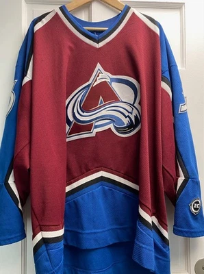 Camiseta deportiva vintage Koho NHL Colorado Avalanche Patrick Roy #33 granate talla XXL Foto 1 de 4