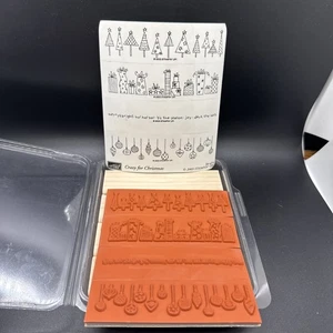 Stampin' UP! Crazy for Christmas 4-teiliges Gummistempelset Scrapbooking Basteln - Bild 1 von 4