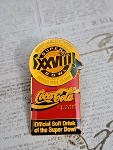 Vintage Atlanta Superbowl XXVIII Coca-Cola Classic Pin 30. Januar 1994 - Bild 1 von 3