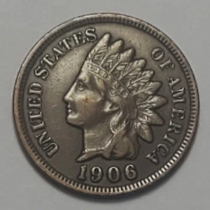 Nicer Low Mintage 1906 Indian Head Cent - Picture 1 of 2