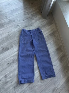 Pantalone da lavoro uomo cotone blu da lavoro francese vintage taglia:50 - Foto 1 di 11