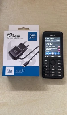 NOKIA 301.1 RM-840 Geprüft, Händler, Schwarz, Komplett, Garantie Handy Telefon - Bild 1 von 2