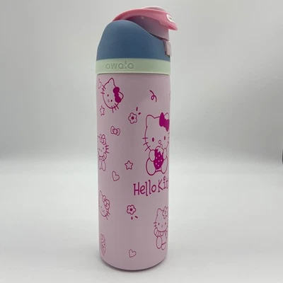 Botella de agua Owala Hello Kitty 24 oz cuarzo rosa edición limitada Foto 1 de 2