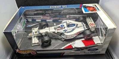 Hot Wheels 1:18 Ford Stewart SF2 F1 Grand Prix auto pressofusa usata - Immagine 1 di 4