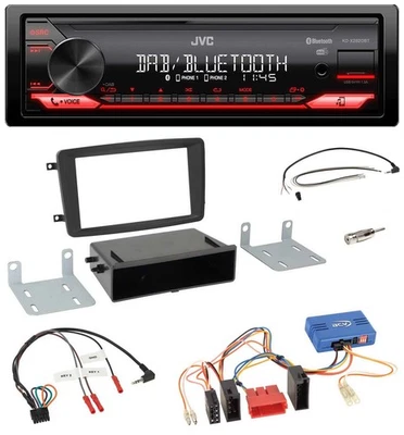 JVC Bluetooth USB DAB Lenkrad Autoradio für Mercedes CLK A209 2003-2004 - Bild 1 von 4