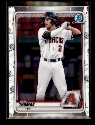 2020 Bowman Draft Chrome #BD-195 Alek Thomas Arizona Diamondbacks - Image 1 of 2