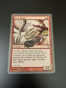 Magic_the_gathering Unhinged Six-y Beast #89 2004,MTG,LP Uncommon - Picture 1 of 6