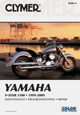 M2814 1999-2009 Yamaha V-STAR 1100 CLYMER MANUAL YAMAHA V-STAR 1100 1999-2009 - Imagem 1 de 2