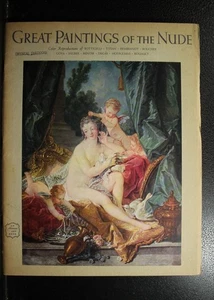 Art Book Great Paintings of the Nude color reproductions of Botticelli Titian & - Picture 1 of 3