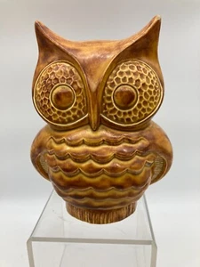 Vintage Gorgeous Signed Art Studio Pottery Owl Figurine/Decor 7"H - Picture 1 of 6