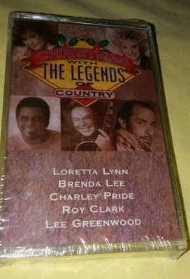 NEW Christmas With The Legends - Country Vintage Cassette Tape Lee, Pride, Clark - Image 1 of 2