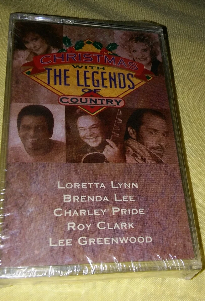 NEW Christmas With The Legends - Country Vintage Cassette Tape Lee, Pride, Clark - Image 1 of 2