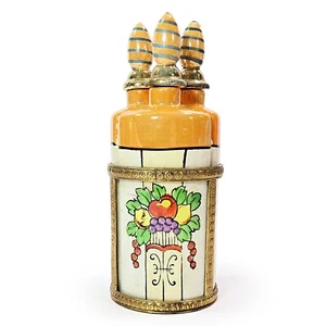 Lusterware Waschtisch Set 3 Parfümflaschen Glas Applikatoren mit Messing Ständer Halter - Bild 1 von 11