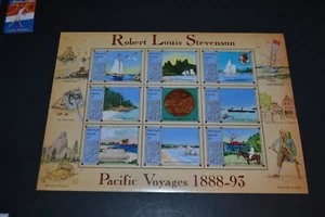 MARSHALL ISLANDS SCOTT #190 ROBERT LOUIS STEVENSON SOUVENIR SHEET MNH SET OF 1 - Picture 1 of 1