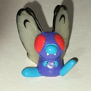 1997 Pokemon Finger Puppet Clear Blue Butterfree Figure Catch Them All Nintendo - Picture 1 of 3