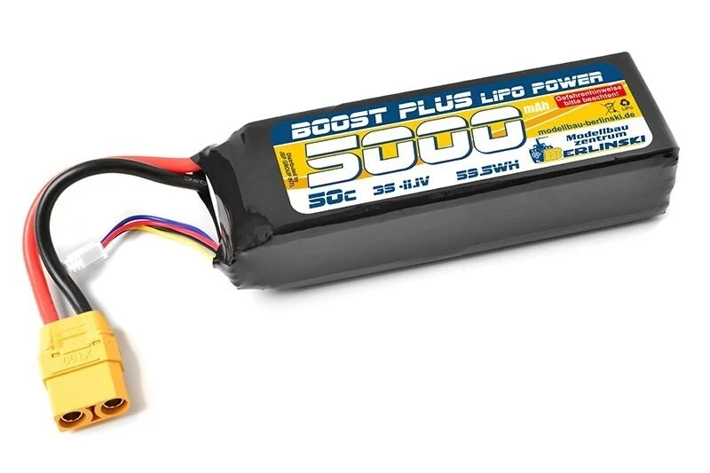 Berlinski by Corally BOOST Lipo Akku 11,1V 60C 5200mAh 3S Softcase XT90 - C-4923 - Bild 1 von 1